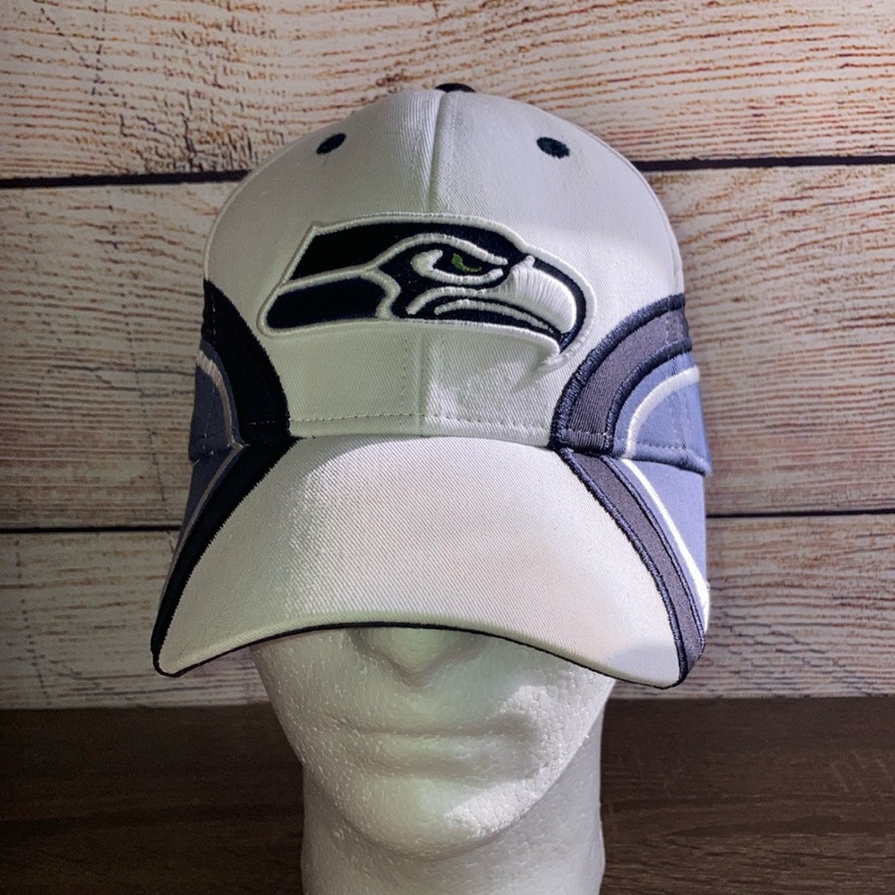 NFL Seattle Seahawks Adjustable Blue & White Hat